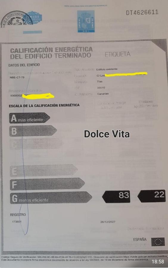 Vivienda Vacacional La Dolce Vita Tías Exterior foto